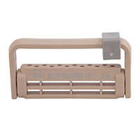 Zirc - Bur Block Antimicrobial Microban 12 Hole Beige