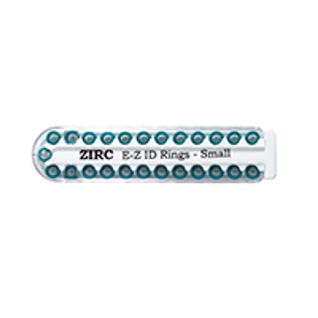 Zirc - EZ ID Instrument Rings Small Refill LF Autoclavable 2 - 1/8in Neon Teal