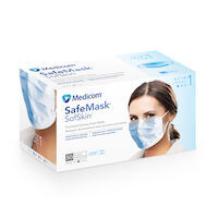 Safemask Sofskin Earloop Masks Level 1 Blue 50Bx