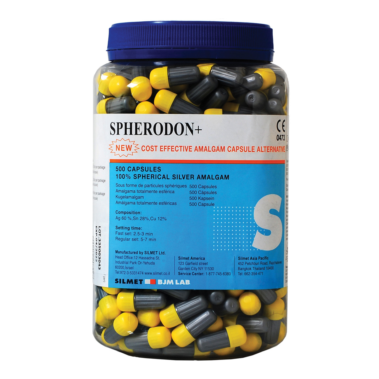 Spherodon+ 2 Spill Regular Set Spherical Alloy 56% Ag. 50/jr. - Silmet*