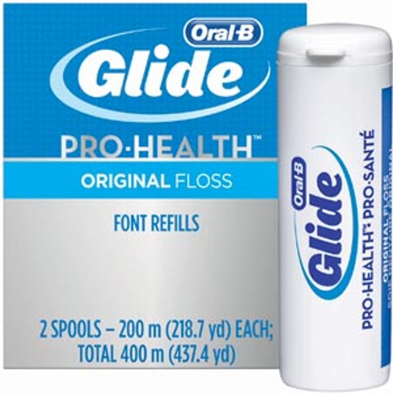 P&G Oral-B Glide Spool Font Refills Original Floss, 200M, 2/bx by DDS Dental Supplies