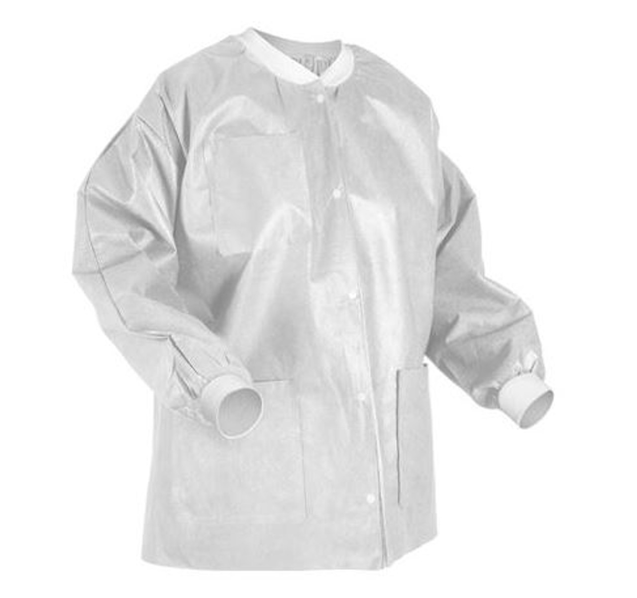 Jackets White X- Large Hip Length 10/PK X-Safe -Jackets