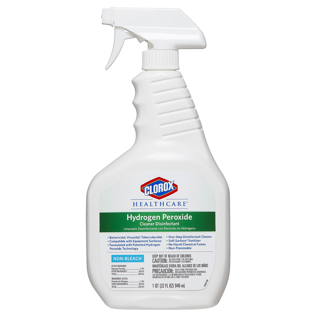 Clorox Hydrogen Peroxide Disinfectant Spray 32oz, 9/case