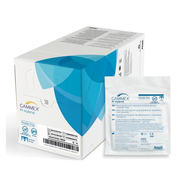 ANSELL GAMMEX PI HYBRID POWDER-FREE NON-LATEX SURGICAL GLOVE, 340063055