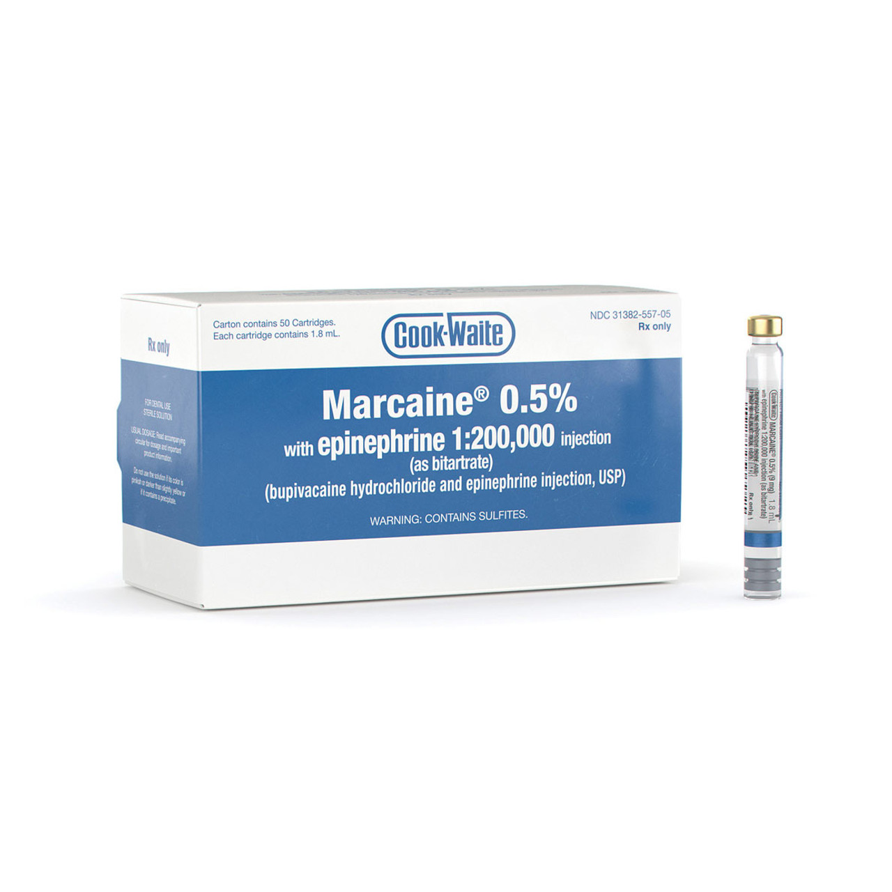 Cook Waite Marcaine 0.5% w/Epinephrine