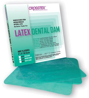 CROSSTEX DENTAL DAMS, 19401