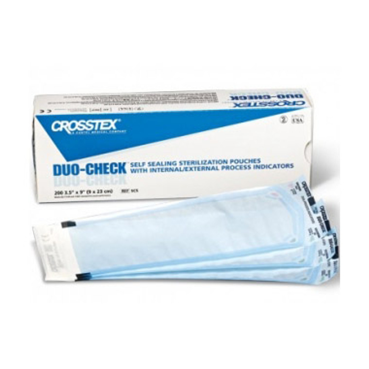 Crosstex - DUO-CHECK STERILIZATION POUCHES - 12' x 15'