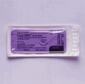 ETHICON VICRYL (POLYGLACTIN 910) SUTURES, J497G