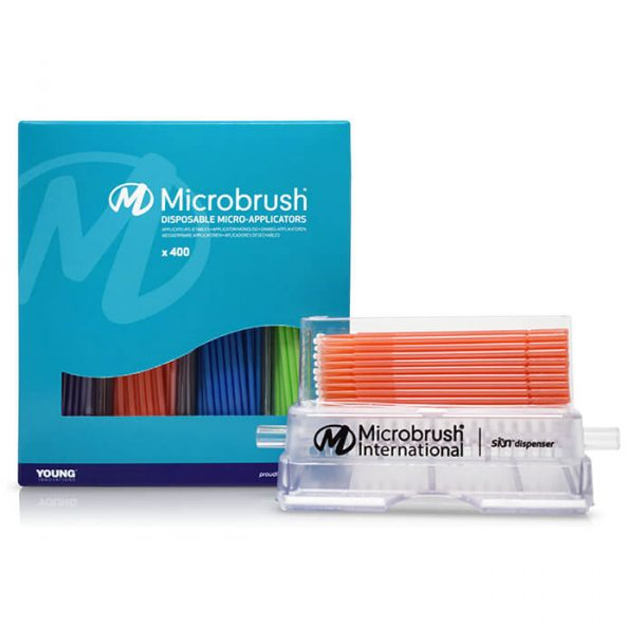 Microbrush Plus Dispenser Kit - Yellow | Fine (1.5 mm), MPD