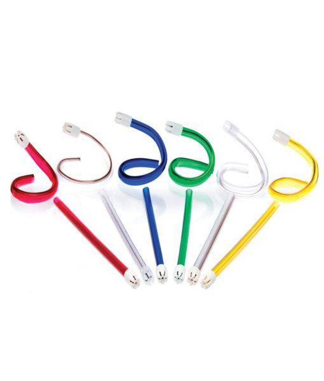 Flexo Saliva Ejectors, Yellow w/ White Fixed Tip (100)