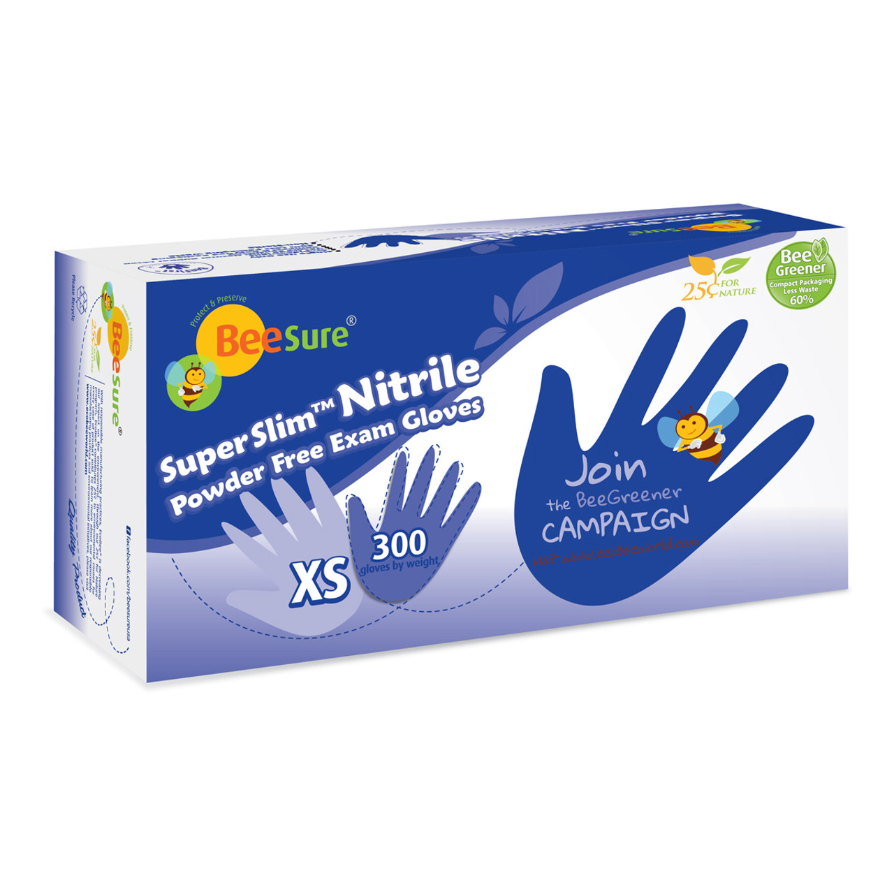 KNK - BeeSure SuperSlim Nitrile Glove - X-Small