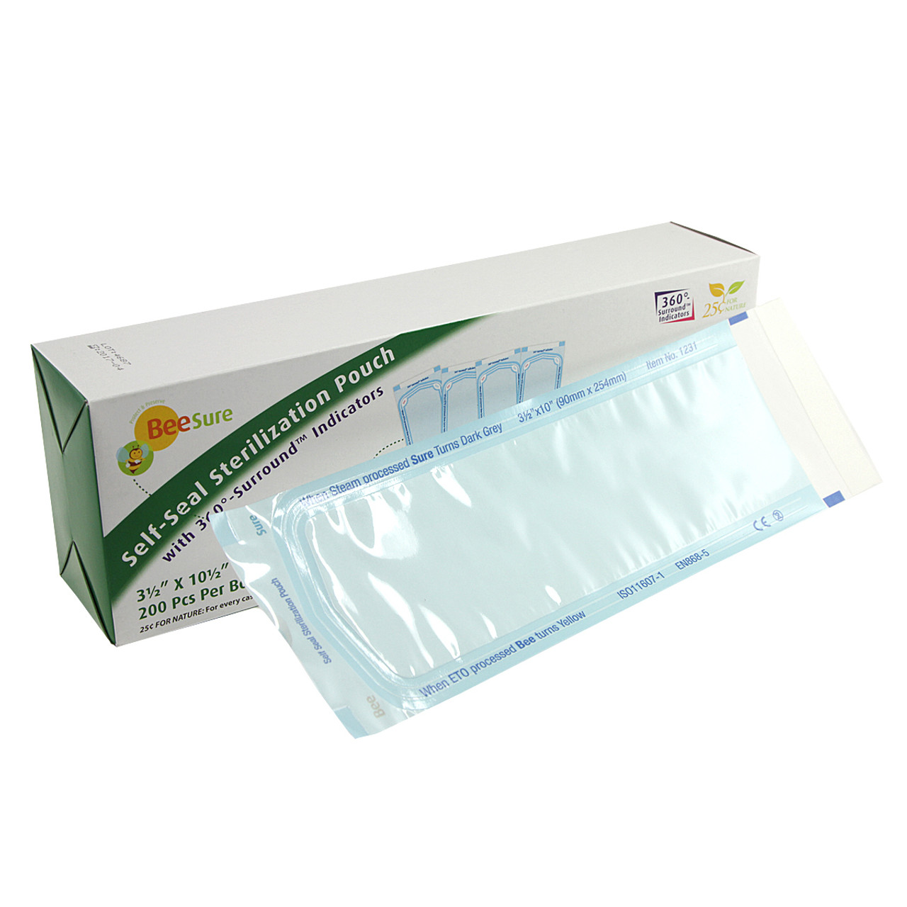 KNK - BeeSure Sterillization Pouch - 3 1/2' x 10'