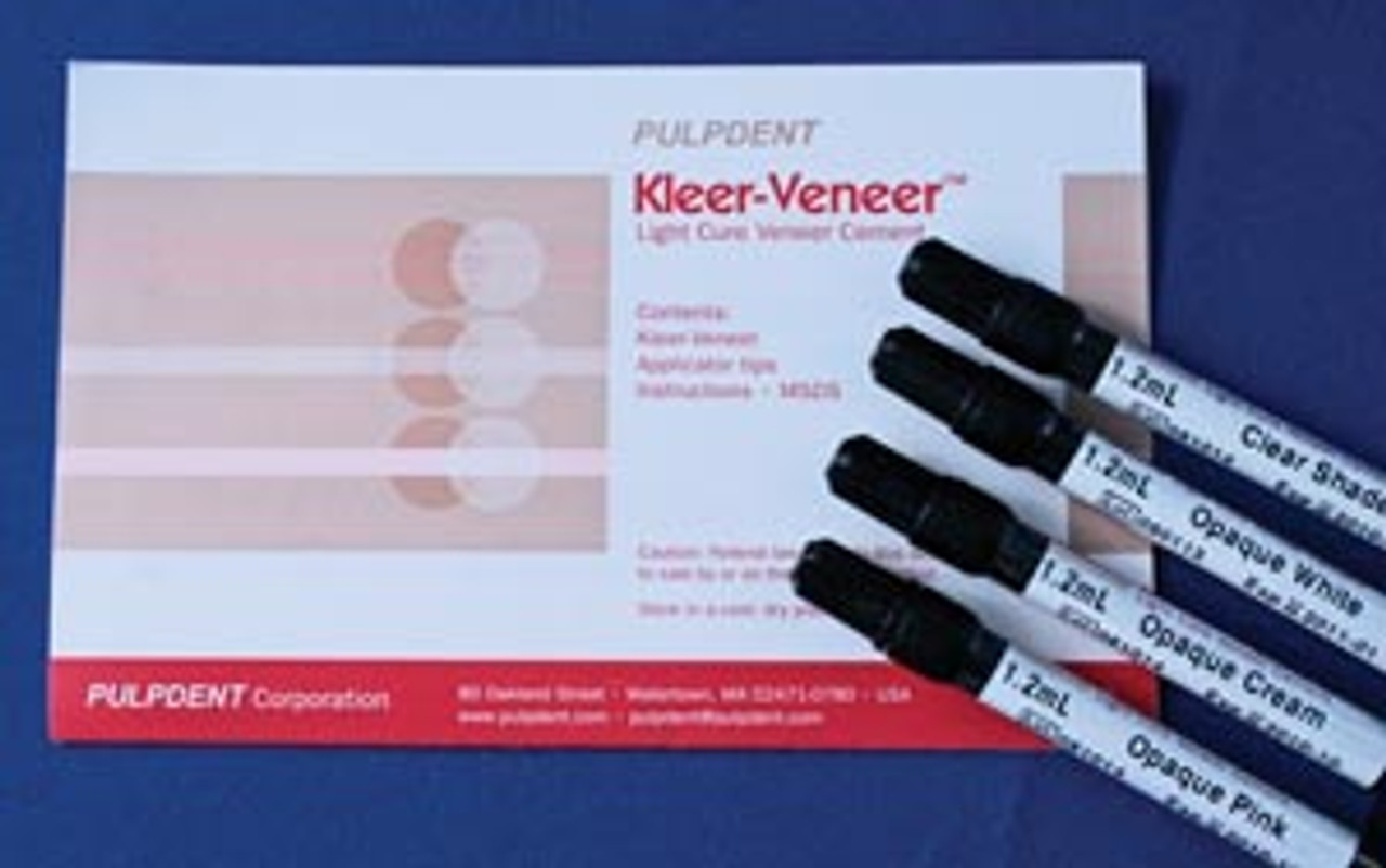 PULPDENT KLEER-VENEER LIGHT CURE VENEER CEMENT, KV1