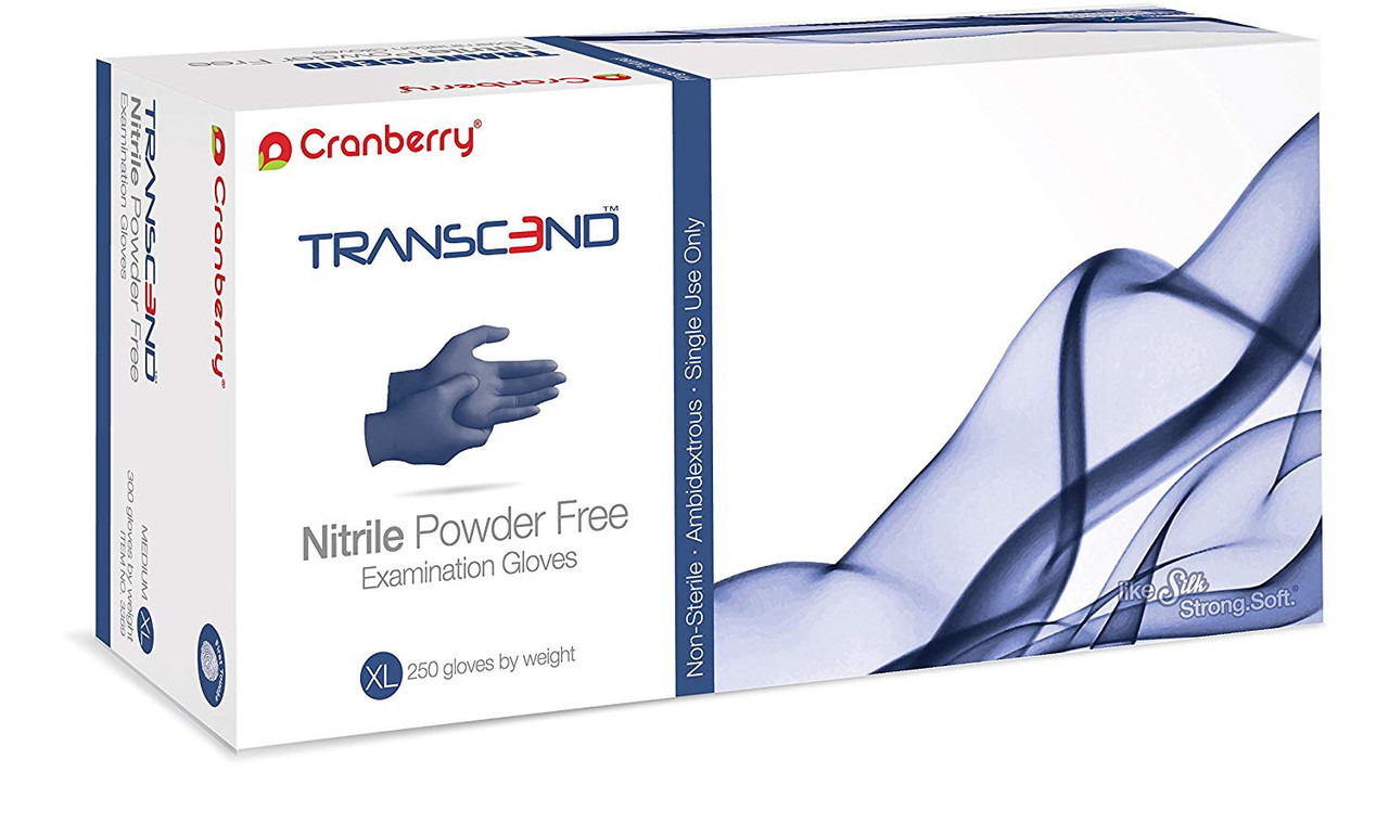 Cranberry USA - Transcend Nitrile Gloves - Large