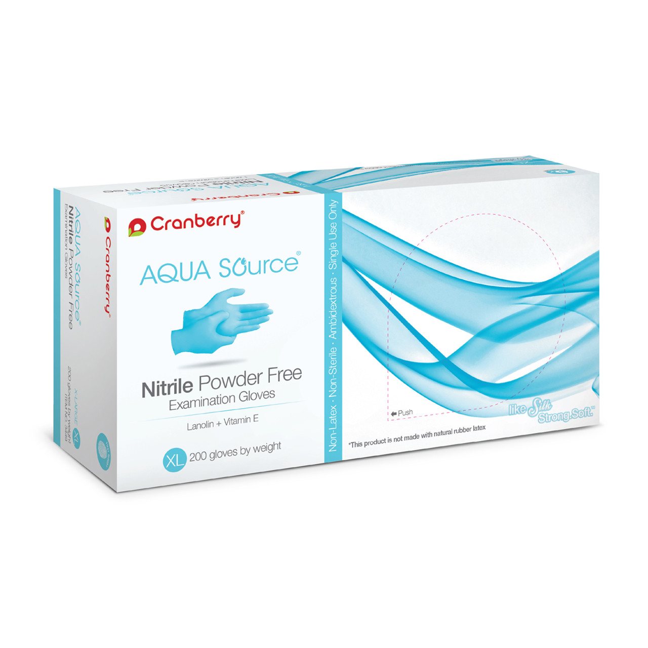 KNK - Cranberry AQUA Source Nitrile Powder Free Gloves - X-Large