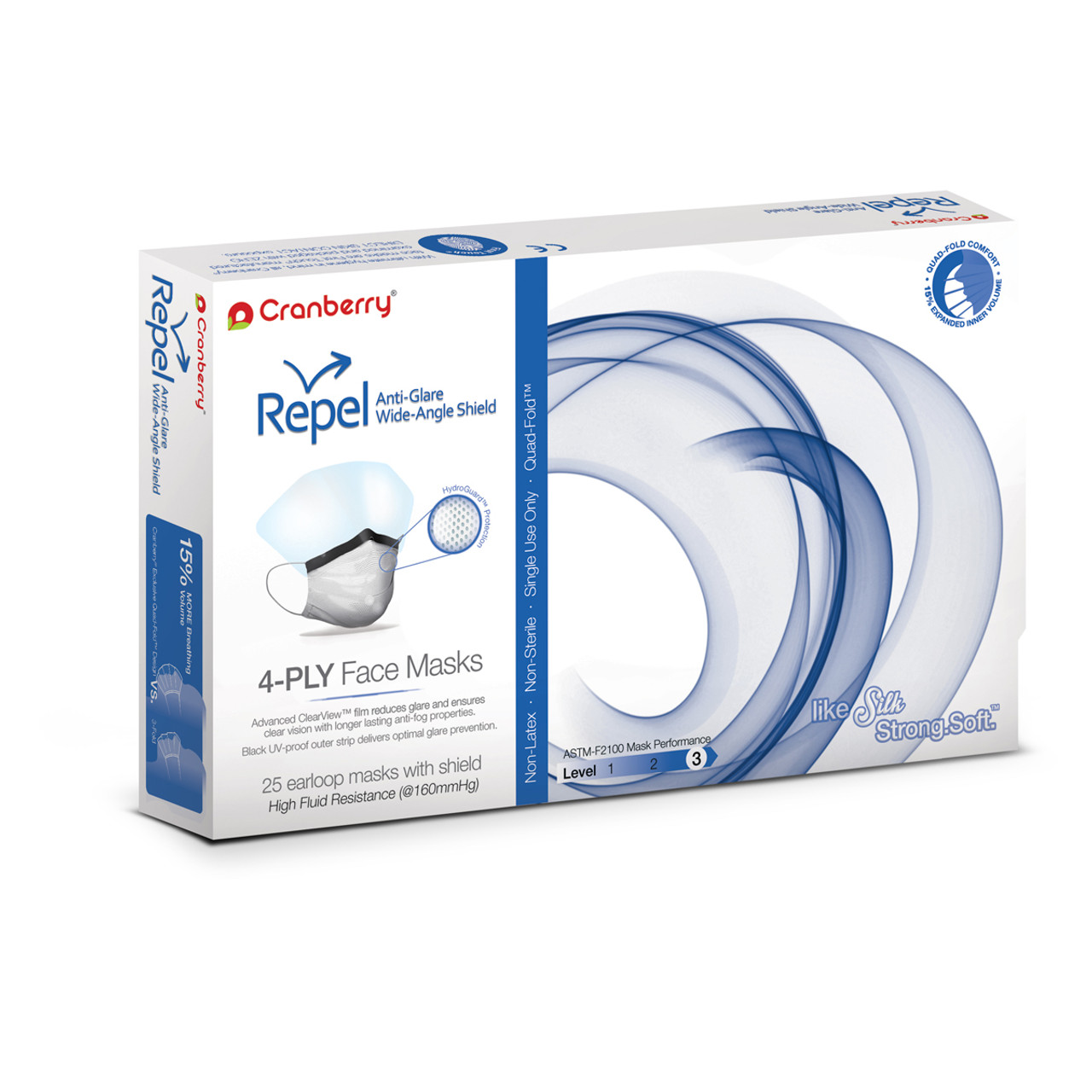 KNK - Cranberry Sapphire Repel Anti-Glare Wide-Angle Mask