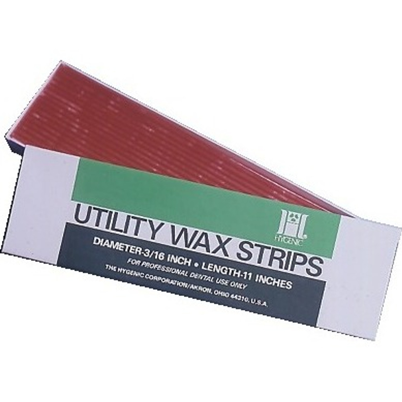 Utility Wax Round Strips, White, 11'', 80/Box, H00818