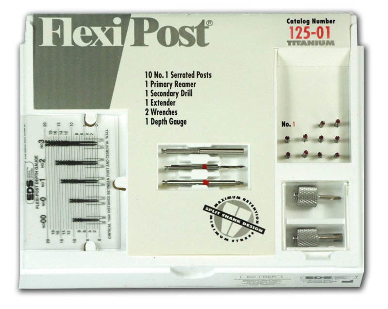 Flexi-Post Titanium Standard Introductory Kit-Red/Size 1