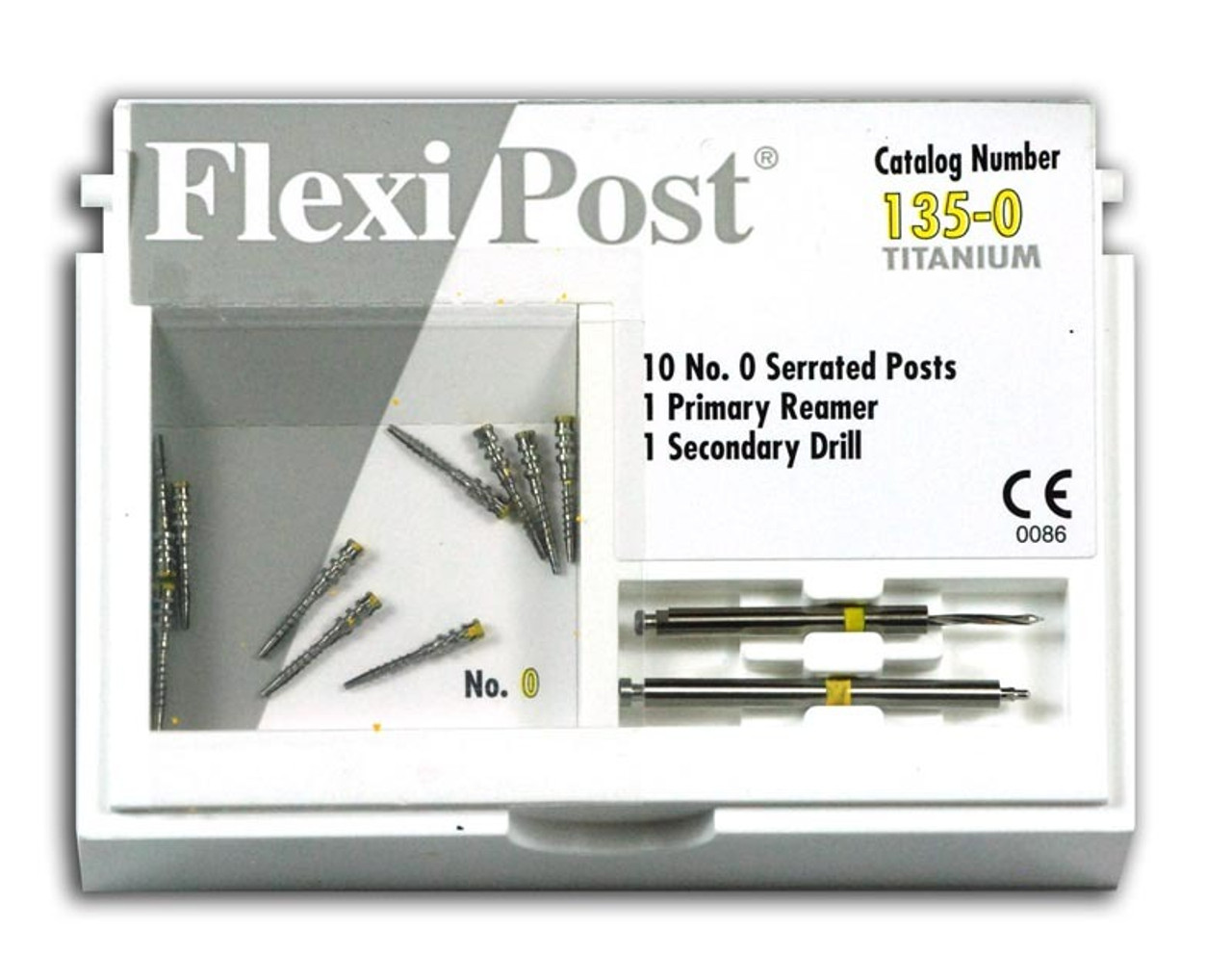 Flexi-Post Titanium Post Refill #0 10/Pack