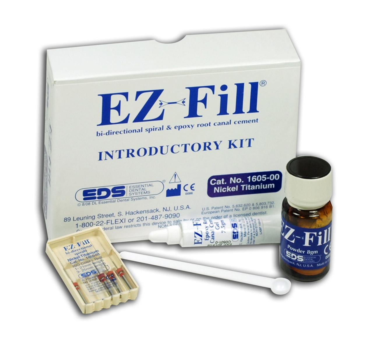 EZ-Fill Bi-Directional Spiral & Epoxy Root Canal Cement Nickel-Titanium Introductory Kit-