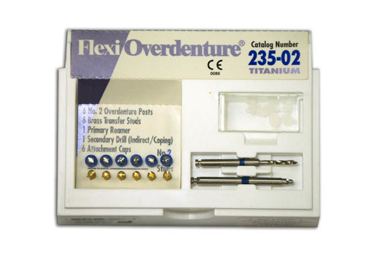 Flexi-Overdenture Titanium Refills-Blue/Size 2