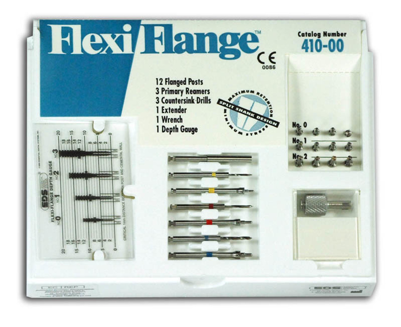 Flexi-Flange Stainless Steel Introductory Kit-Yellow, Red, Blue Sizes 0, 1, 2