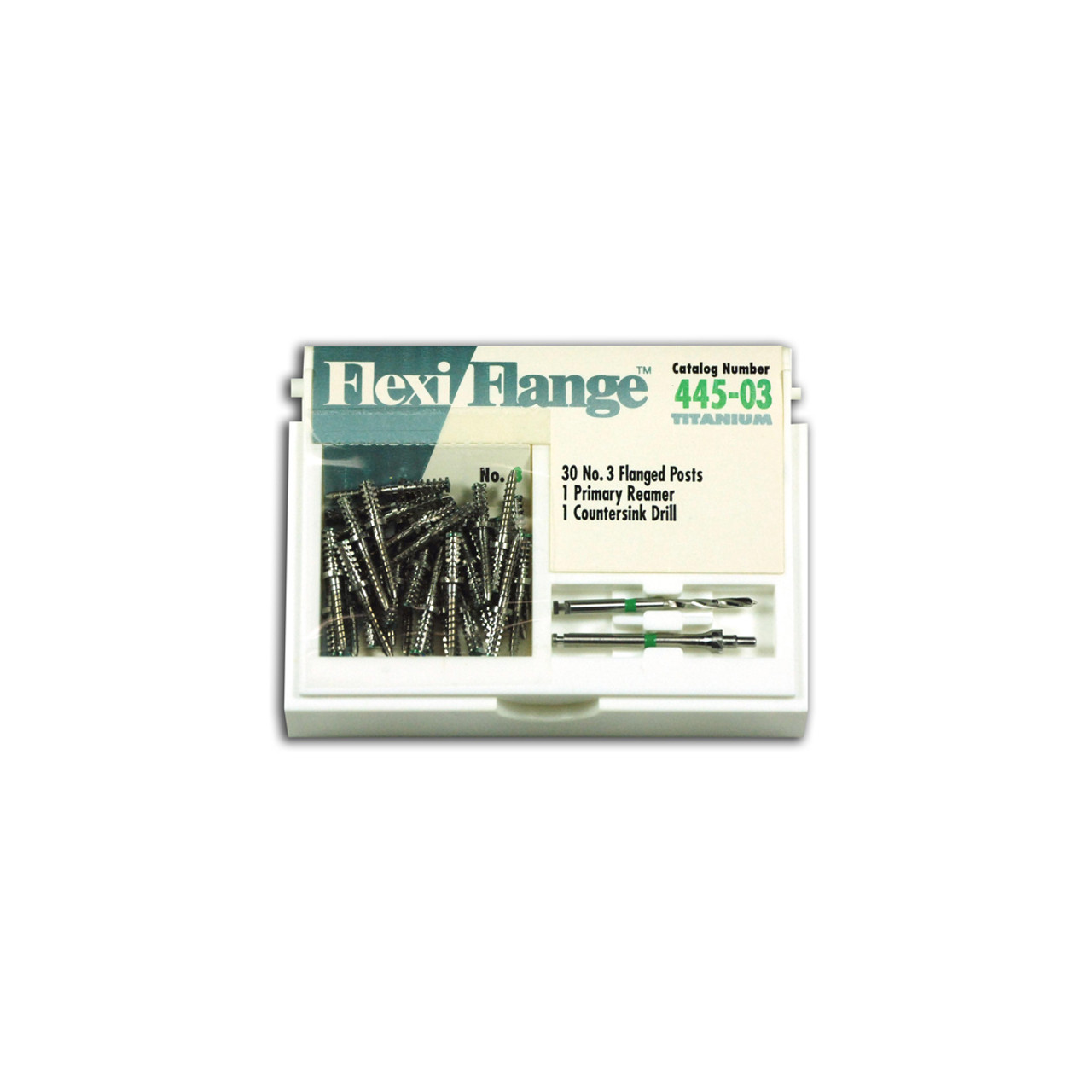 Essential Dental - Flexi-Flange Titanium Economy Refills-Green/Size 3
