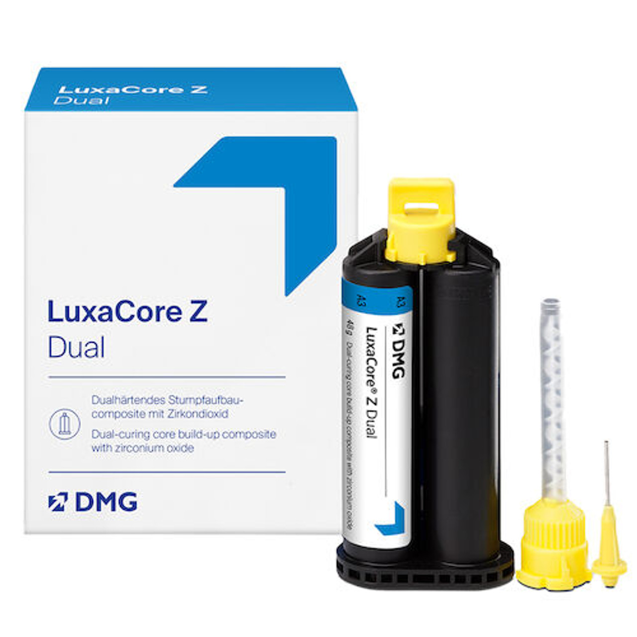 LuxaCore Z-Dual Automix Refill Kit - Natural (A3) (1-48gm Cartridge, 35 Automix Tips and 35 Intra-Oral Tips)