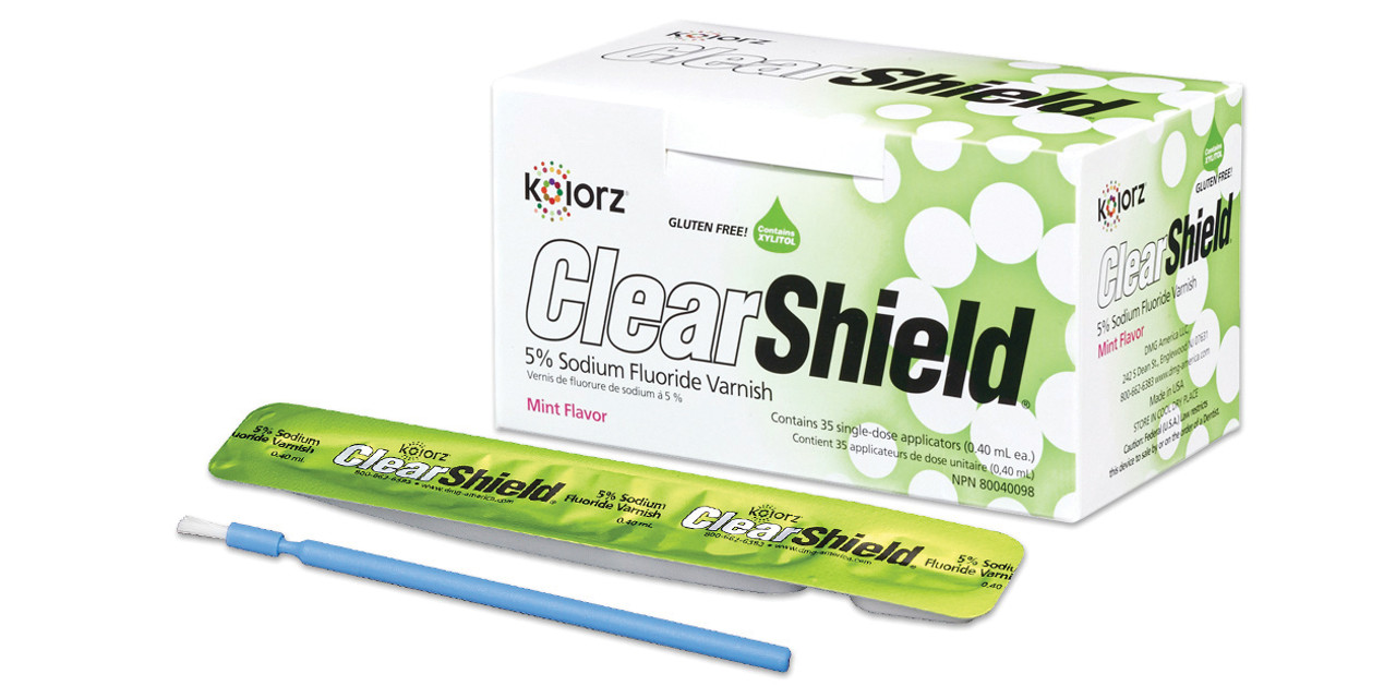 Kolorz ClearShield Fluoride Varnish Bubblegum 35/Pk