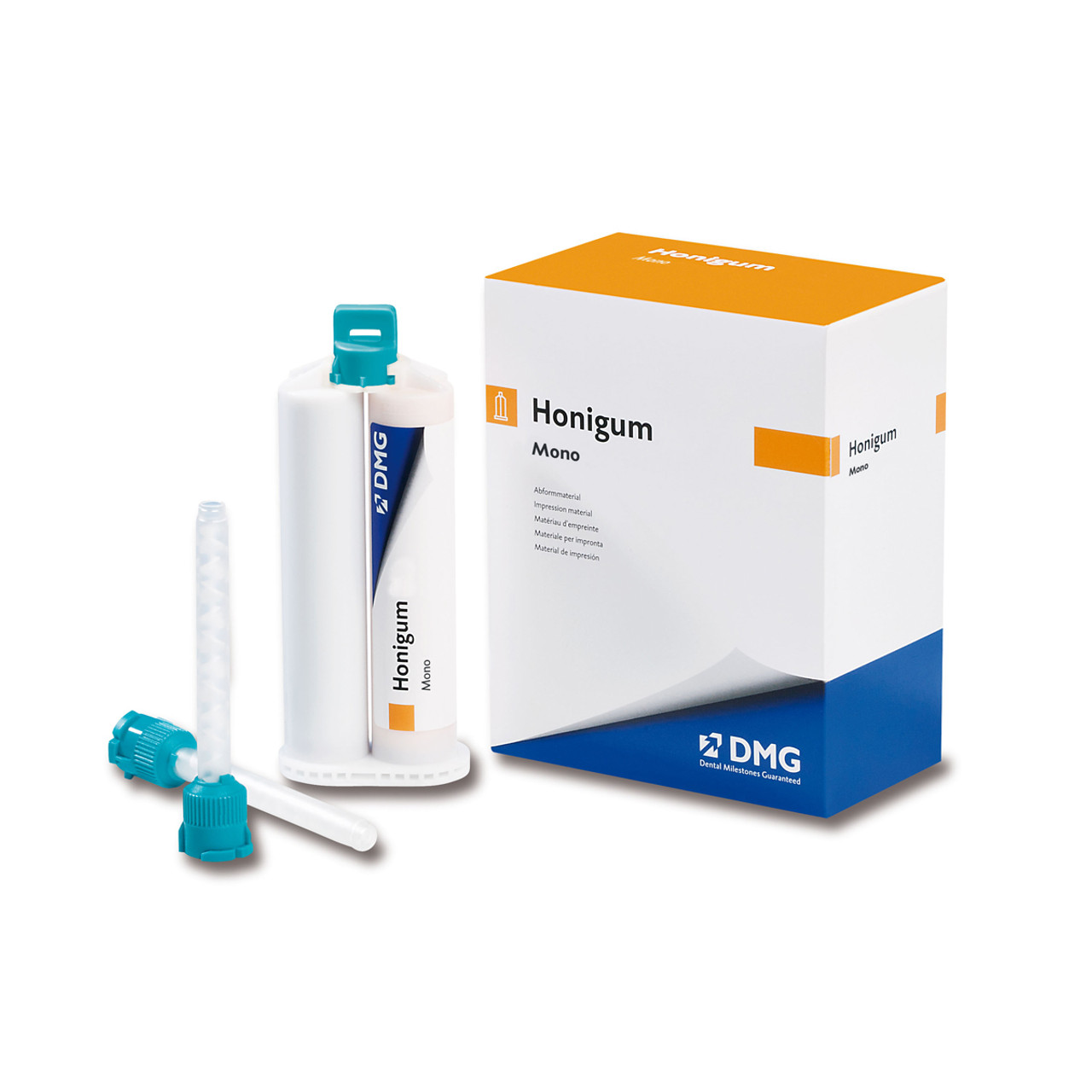 DMG America - Honigum Automix Mono 4-50ml Cartridges, 12 Automix and Intra-Oral Tips