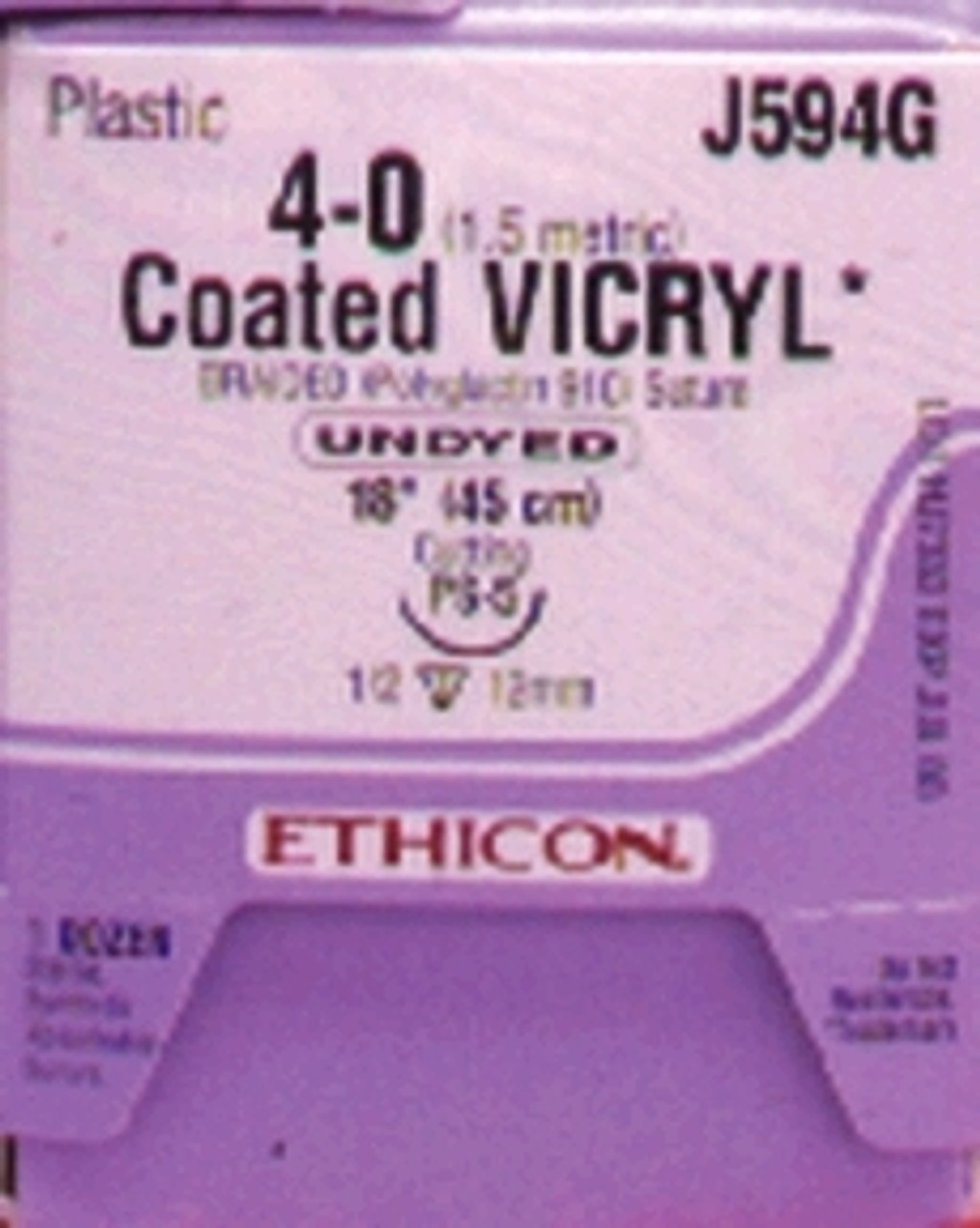 ETHICON VICRYL (POLYGLACTIN 910) SUTURES, J496H
