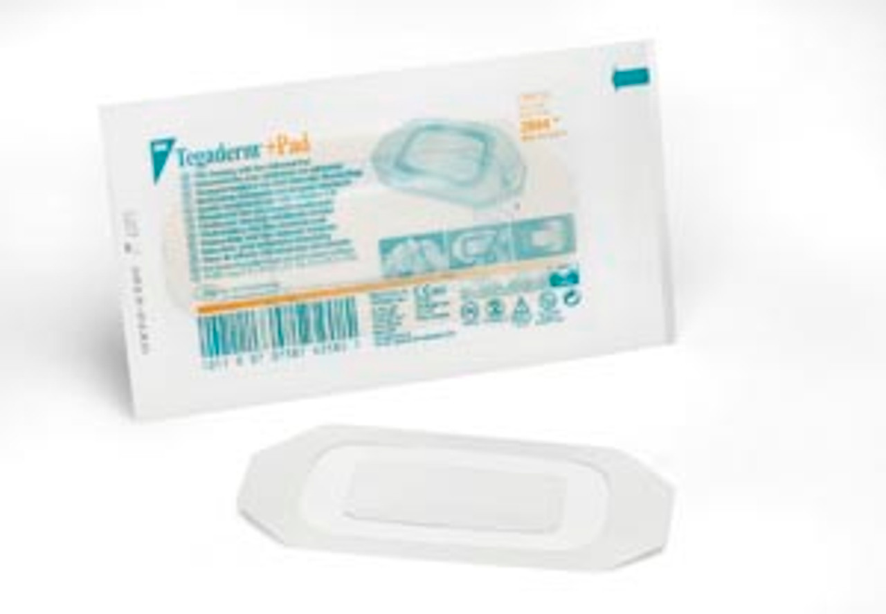 3M TEGADERM + PAD FILM DRESSING WITH NON-ADHERENT PAD, 3584