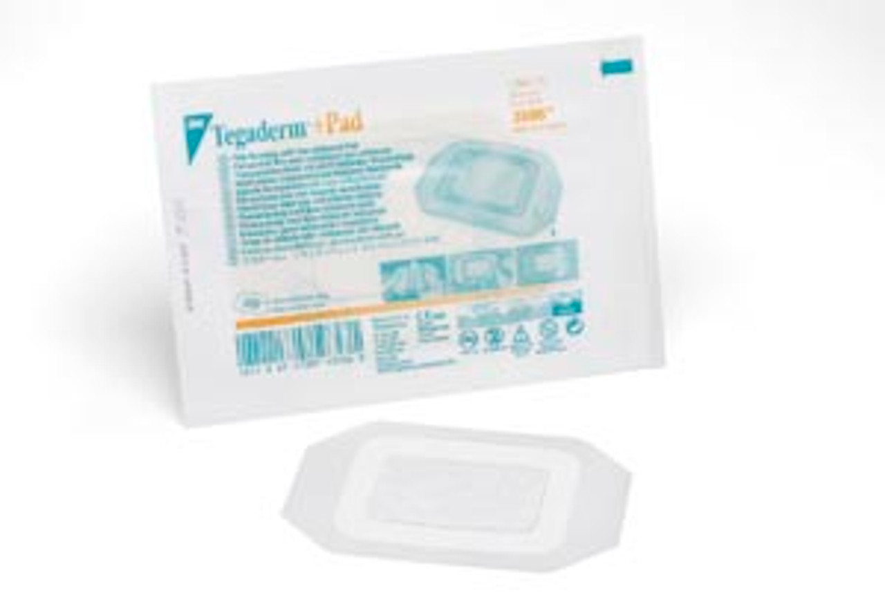 3M TEGADERM + PAD FILM DRESSING WITH NON-ADHERENT PAD, 3586