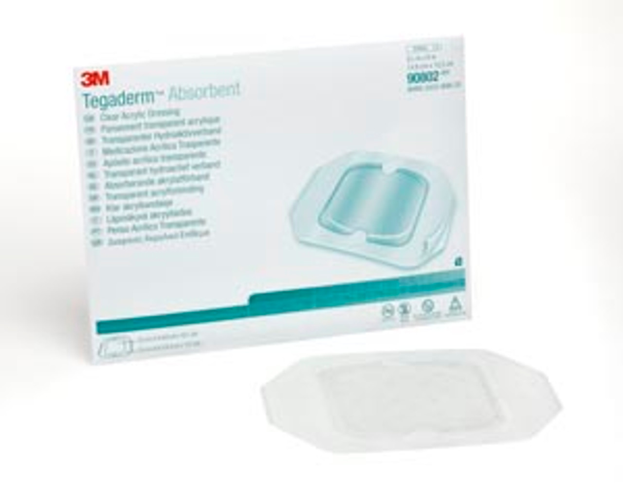 3M TEGADERM ABSORBENT CLEAR ACRYLIC DRESSINGS, 90802