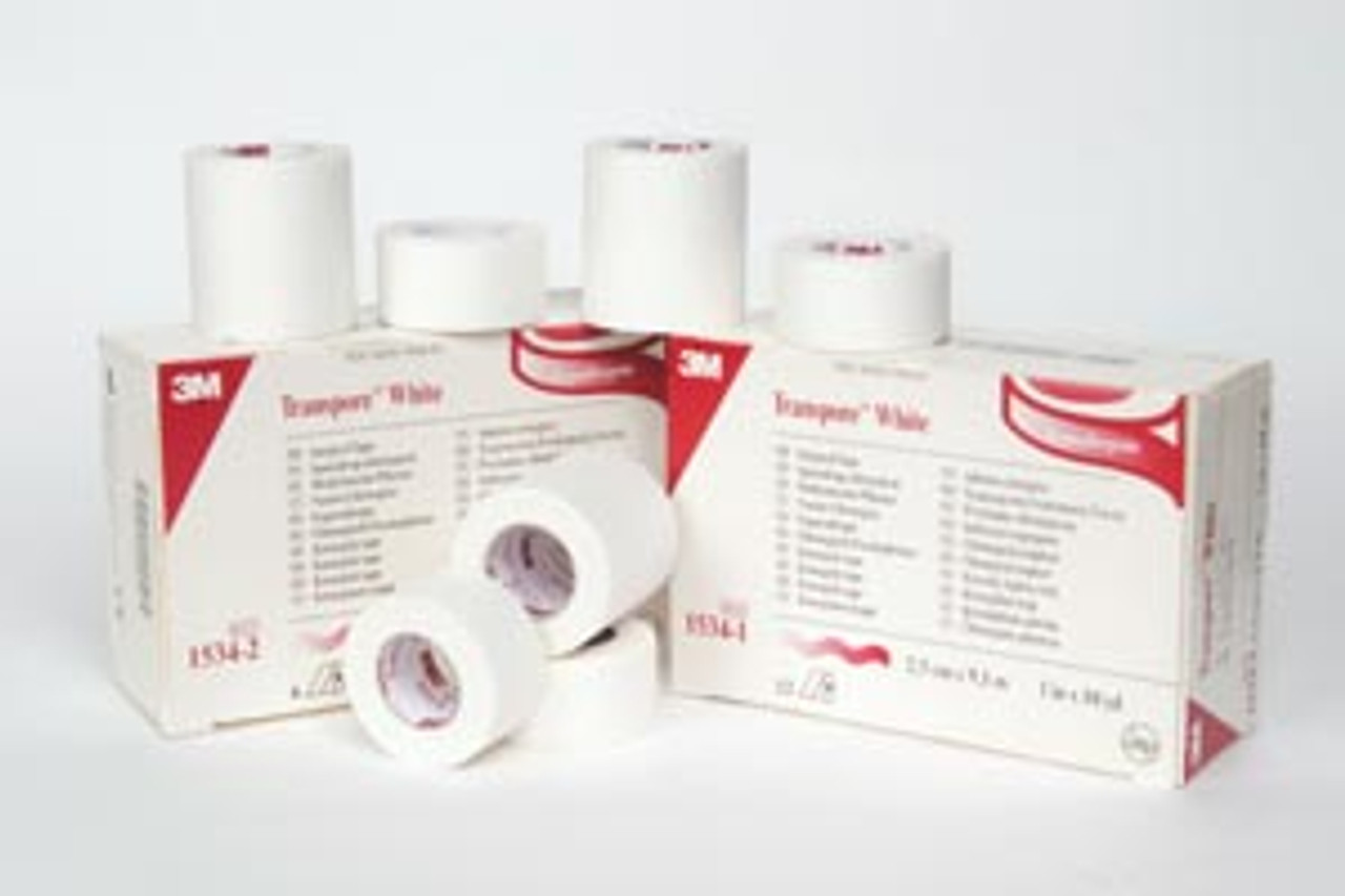 3M TRANSPORE WHITE DRESSING TAPE, 1534-2