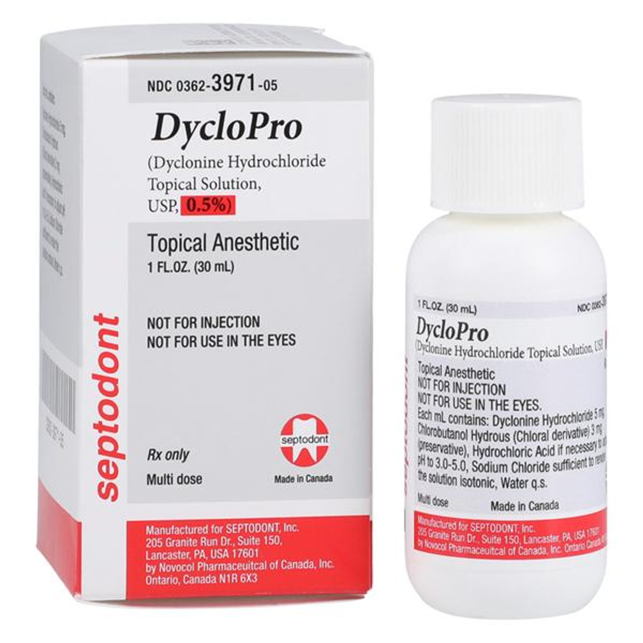 SEPTODONT DYCLOPRO TOPICAL ANESTHETIC SOLUTION, 99510