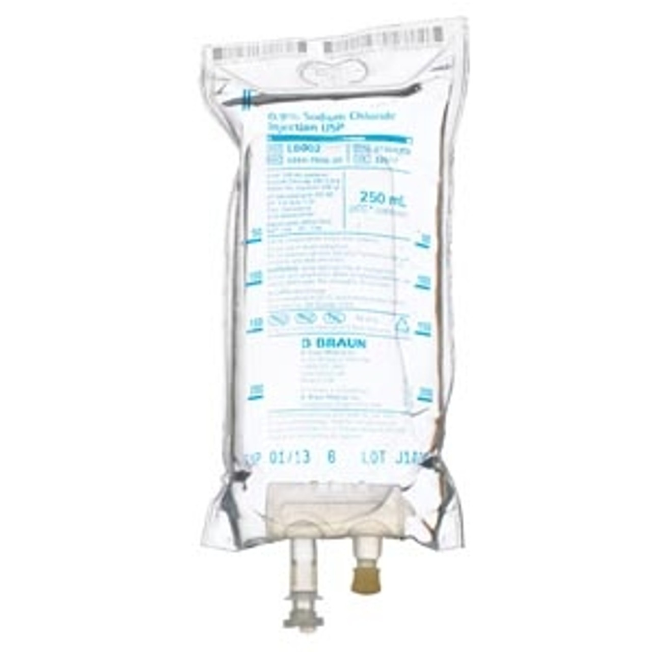 Sodium Chloride Injections 0.9% 250mL EXCEL Container (Rx) 24/cs (56 cs/plt) Excluding IN and ND) (Item on Manufacturer Allocation - Inventory Limited when Available)