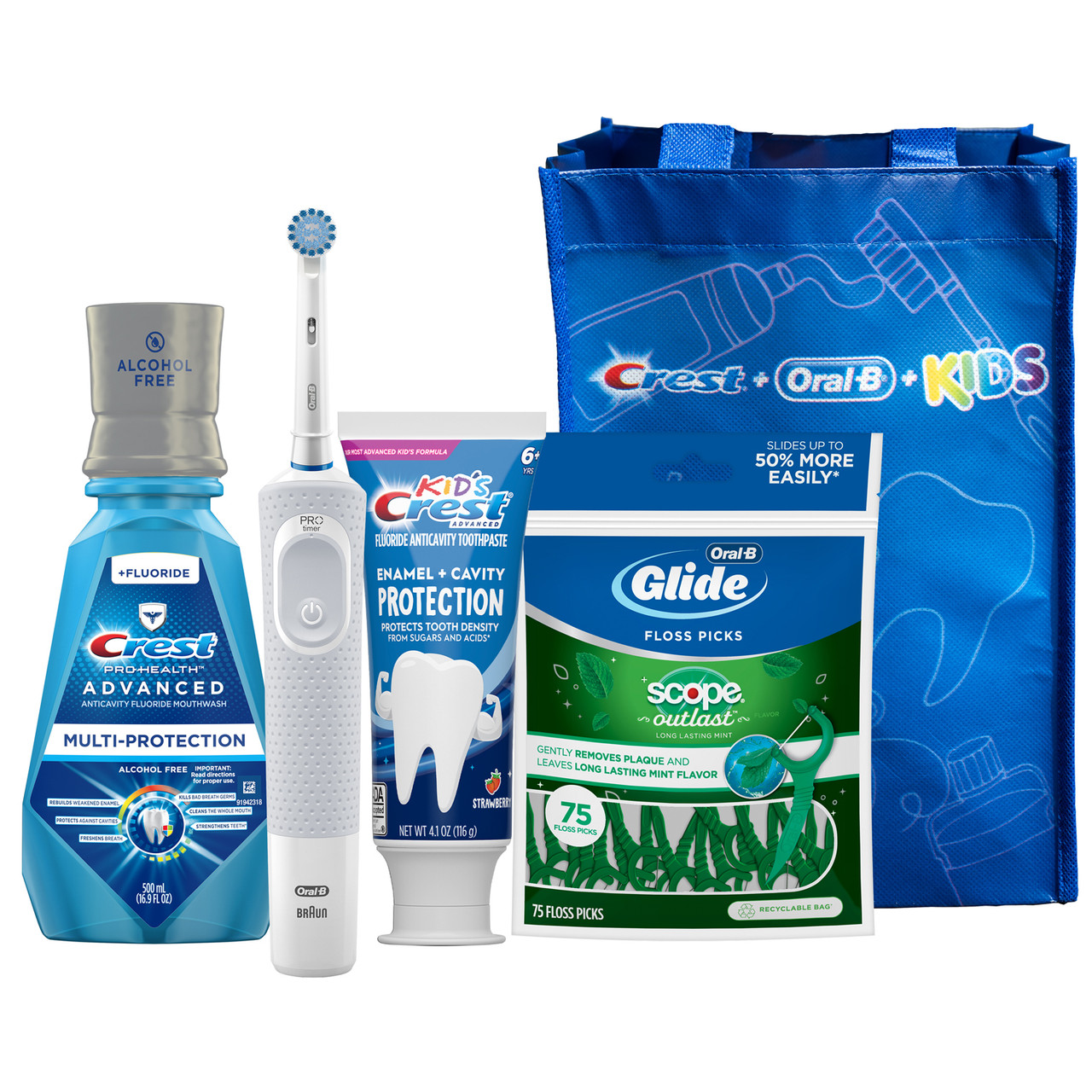 P&G CREST + ORAL-B KIDS 6+ ELECTRIC SYSTEM BUNDLE