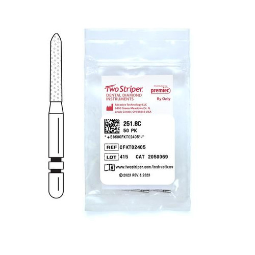 TWO STRIPER DIAM 50-PK 251.8C