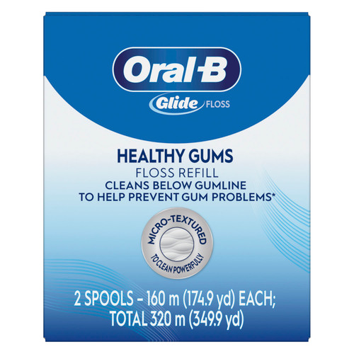 Oral-B Glide Healthy Gums Font Refill 160m Micro-Textured 2Bx Oral-B Glide Healthy Gums Font Refill 160m Micro-Textured 2Bx