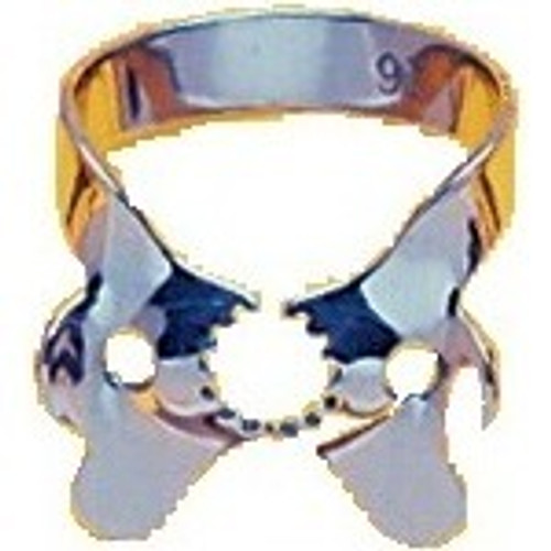 Ivory Tiger Rubber Dam Clamps #1T, Biscuspid Upper, General Purpose, Winged