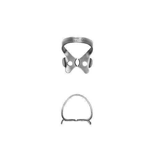 0 Satin Steel Rubber Dam Clamp Black Line, Hu-Friedy, RDCM0X 0 Satin Steel Rubber Dam Clamp Black Line, Hu-Friedy, RDCM0X