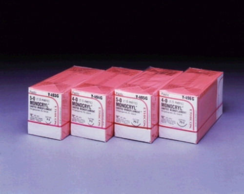 ETHICON MONOCRYL (POLIGLECAPRONE 25) SUTURES, Y496G