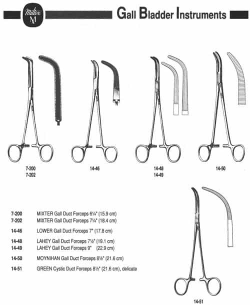 Miltex - Moynihan Gall Duct Forceps 8