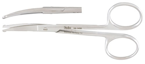 Miltex - Eye Scissors 4 1/8 Curved W/Probe Pt Miltex - Eye Scissors 4 1/8 Curved W/Probe Pt