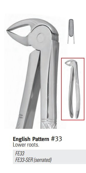 Nordent - Extraction Forceps #33 Serrated