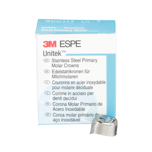 3M Unitek Stainless Steel Primary Molar Crowns Upper Left First Size 7 5Bx 3M Unitek Stainless Steel Primary Molar Crowns Upper Left First Size 7 5Bx