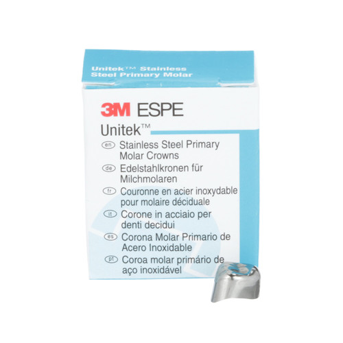 3M Unitek Stainless Steel Primary Molar Crowns Upper Right First Size 3 5Bx 3M Unitek Stainless Steel Primary Molar Crowns Upper Right First Size 3 5Bx