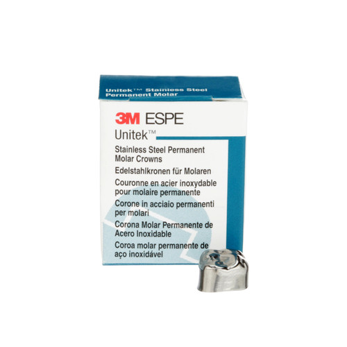 3M Unitek SS Permanent Molar Crowns Upper Right First Permanent Molar Size 2 5Bx 3M Unitek SS Permanent Molar Crowns Upper Right First Permanent Molar Size 2 5Bx