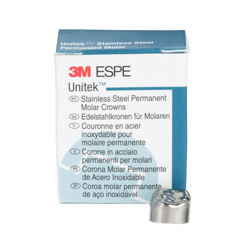 3M Unitek SS Permanent Molar Crowns Lower Right First Permanent Molar Size 2 5Bx 3M Unitek SS Permanent Molar Crowns Lower Right First Permanent Molar Size 2 5Bx